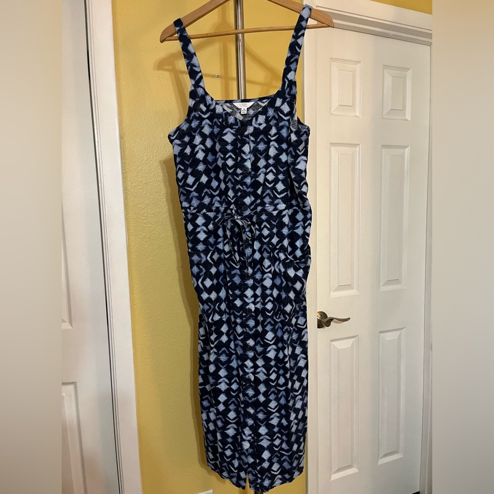 Button up midi dress